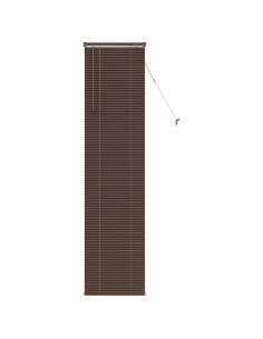 Tenda Veneziana Marrone Scuro con Motivo 213 x 40 cm PVC 2