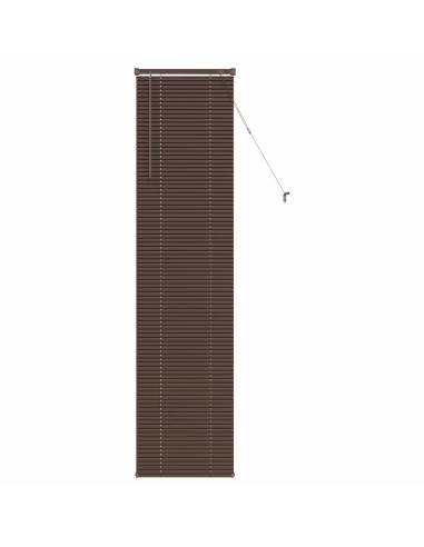 Tenda Veneziana Marrone Scuro con Motivo 213 x 60 cm PVC