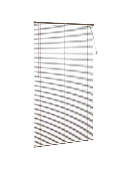 Tenda Veneziana Marrone Scuro con Motivo 213 x 110 cm PVC