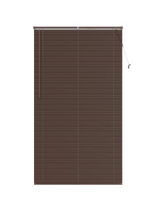 Tenda Veneziana Marrone Scuro con Motivo 213 x 120 cm PVC 2