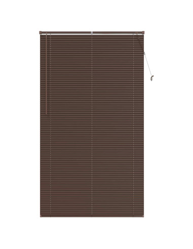 Tenda Veneziana Marrone Scuro con Motivo 213 x 120 cm PVC