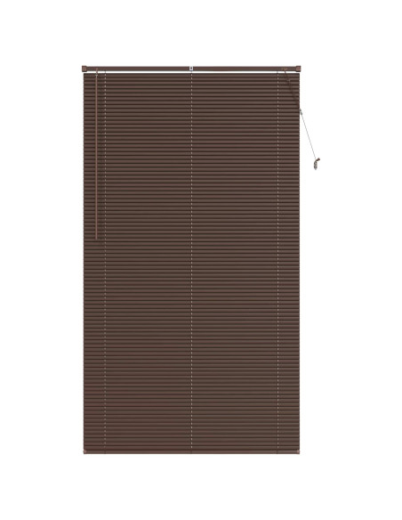 Tenda Veneziana Marrone Scuro con Motivo 213 x 120 cm PVC