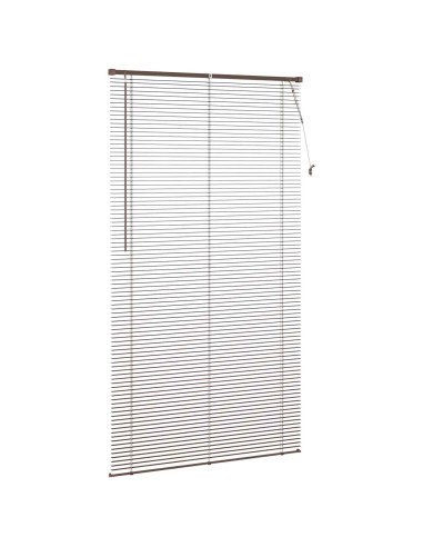 Tenda Veneziana Marrone Scuro con Motivo 213 x 120 cm PVC