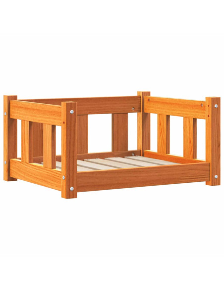 Letto per Cani Marrone cerato 55 x 45 x 28 cm Pino massello