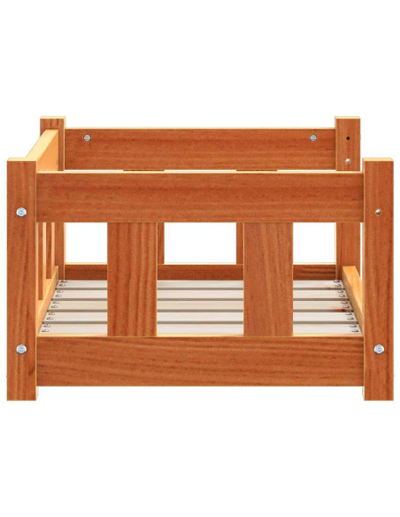 Letto per Cani Marrone cerato 55 x 45 x 28 cm Pino massello