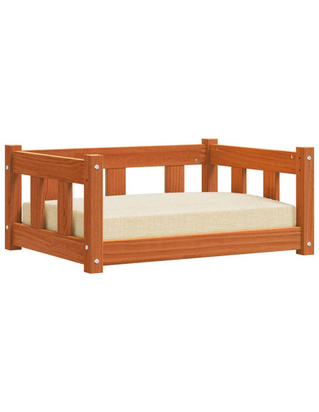 Letto per Cani Marrone cerato 65,5 x 50 x 28 cm Pino massello