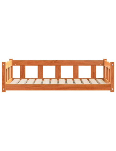 Letto per Cani Marrone cerato 100 x 70 x 28 cm Pino massello