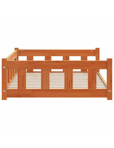 Letto per Cani Marrone cerato 100 x 70 x 28 cm Pino massello