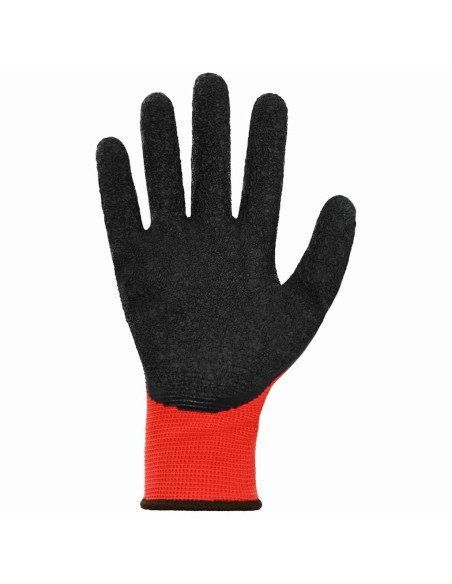 Guanti da Lavoro 24 pcs Rosso e Nero 8 / m