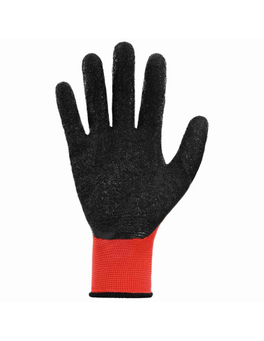 Guanti da Lavoro 24 pcs Rosso e Nero 10 / xl