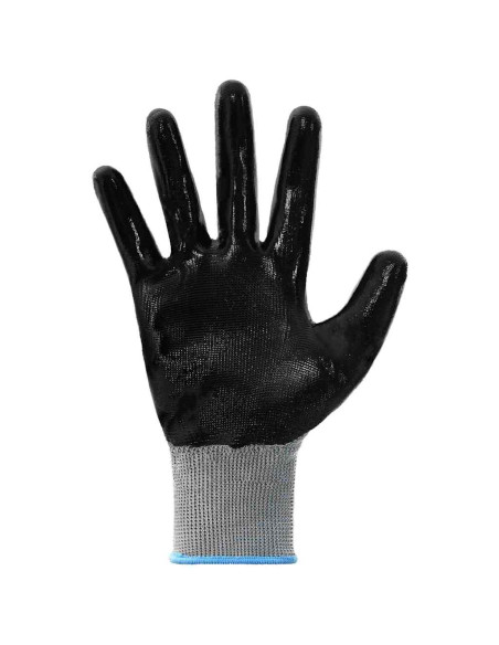 Guanti da Lavoro 24 pcs Grigio e Nero 9 / l Poliestere
