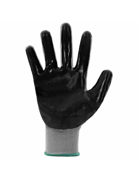 Guanti da Lavoro 12 pcs Grigio e Nero 11 / XXL Poliestere
