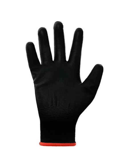 Guanti da Lavoro 24 pcs Nero 7 / S Poliestere