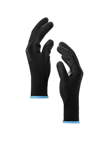 Guanti da Lavoro 24 pcs Nero 9 / l Poliestere