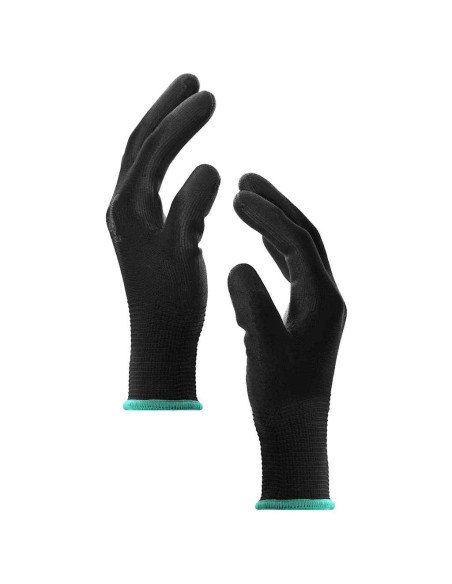 Guanti da Lavoro 12 pcs Nero 11 / XXL Poliestere