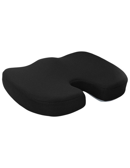 Cuscino con cuscino Nero 46 x 38 x 8 cm Rete