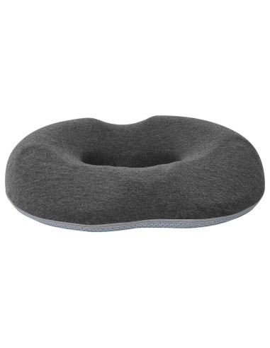 Cuscino con cuscino Grigio scuro 42 x 37 x 8 cm Cotone