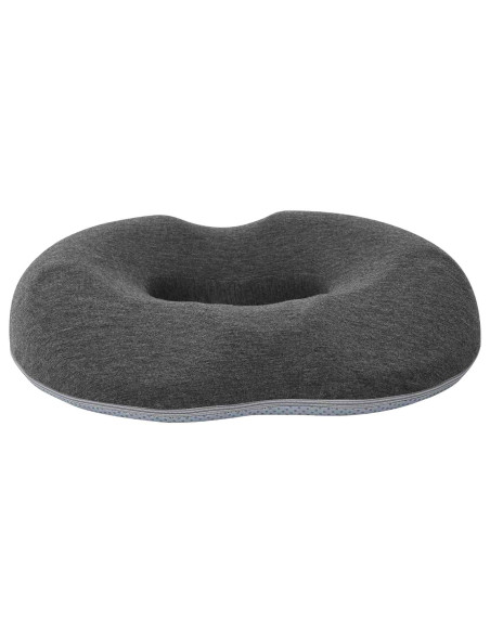 Cuscino con cuscino Grigio scuro 42 x 37 x 8 cm Cotone