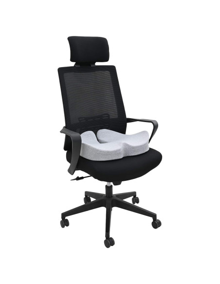 Cuscino con cuscino Grigio chiaro 50 x 43 x 10 cm Cotone