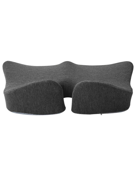 Cuscino con cuscino Grigio scuro 50 x 43 x 10 cm Cotone