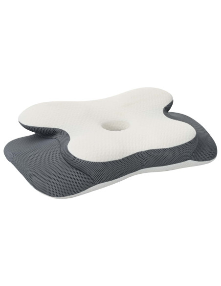 Cuscino con cuscino Bianco 60 x 37 x 13 cm Poliestere