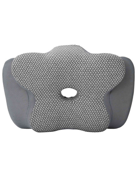 Cuscino con cuscino Grigio 60 x 37 x 13 cm Poliestere