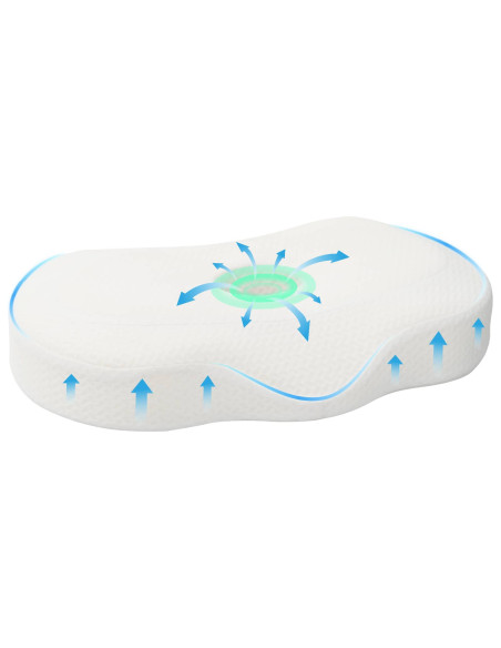 Cuscino con cuscino Bianco 55 x 36 x 10 cm Poliestere