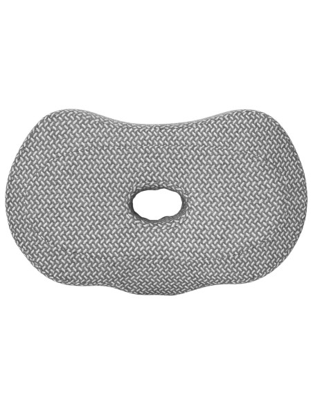 Cuscino con cuscino Grigio 55 x 36 x 10 cm Poliestere