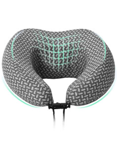 Cuscino con cuscino Grigio 30 x 28 x 14 cm Poliestere 2