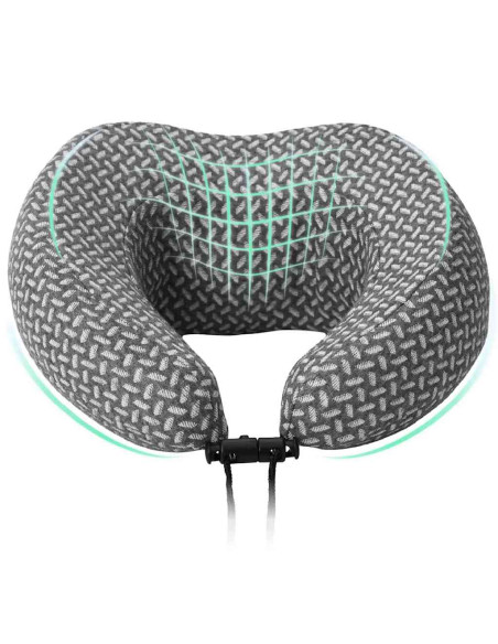 Cuscino con cuscino Grigio 30 x 28 x 14 cm Poliestere