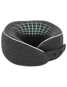 Cuscino con cuscino Grigio scuro 28 x 28 x 14 cm Cotone 2