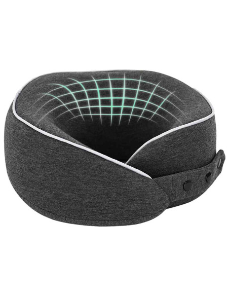 Cuscino con cuscino Grigio scuro 28 x 28 x 14 cm Cotone