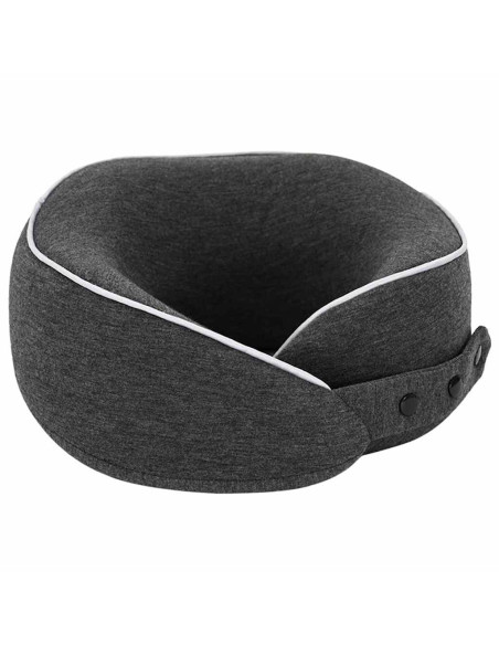 Cuscino con cuscino Grigio scuro 28 x 28 x 14 cm Cotone