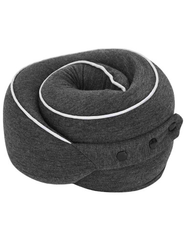 Cuscino con cuscino Grigio scuro 28 x 28 x 14 cm Cotone