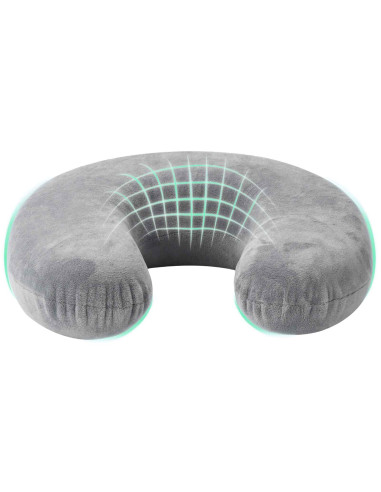 Cuscino con cuscino Grigio 27 x 27 x 8,5 cm Velluto