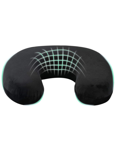 Cuscino con cuscino Nero 27 x 27 x 8 cm Velluto