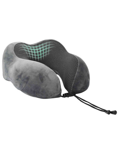 Cuscino con cuscino Regolabile Grigio 28 x 25 x 14 cm Velluto