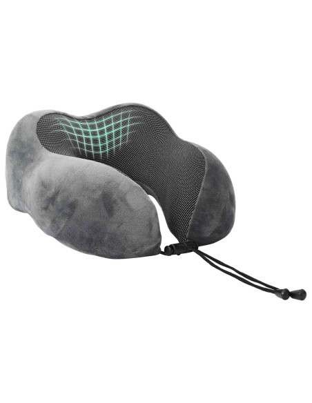 Cuscino con cuscino Regolabile Grigio 28 x 25 x 14 cm Velluto