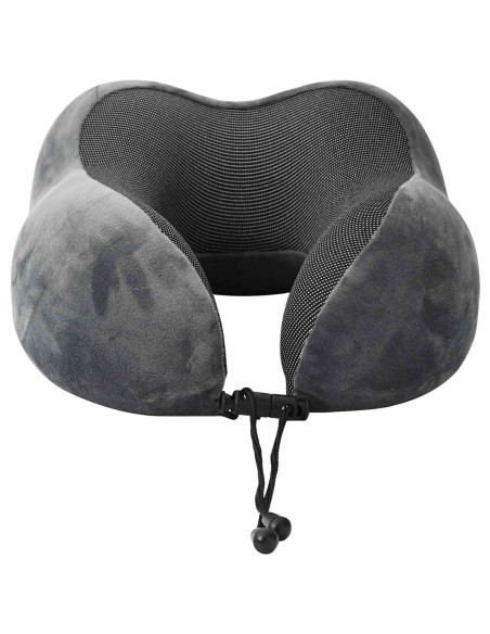 Cuscino con cuscino Regolabile Grigio 28 x 25 x 14 cm Velluto