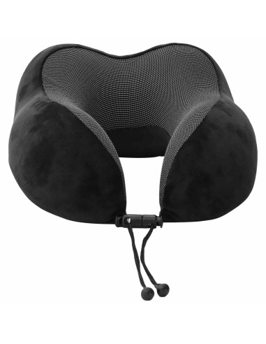 Cuscino con cuscino Regolabile Nero 28 x 25 x 14 cm Velluto