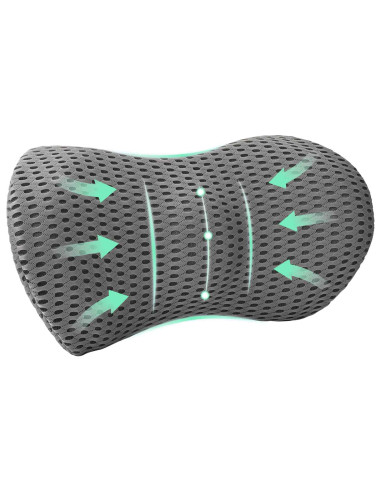 Cuscino con cuscino Grigio 47 x 24 x 13 cm Reticolo 4D