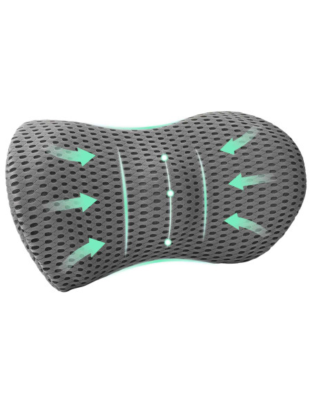 Cuscino con cuscino Grigio 47 x 24 x 13 cm Reticolo 4D