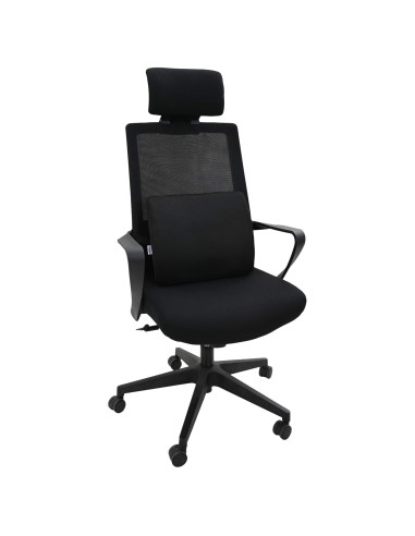 Cuscino con cuscino Regolabile Nero 34 x 31.5 x 12 cm Rete