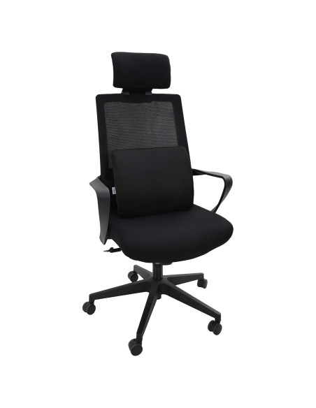 Cuscino con cuscino Regolabile Nero 34 x 31.5 x 12 cm Rete