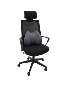 Cuscino con cuscino Grigio 42 x 32 x 14 cm Poliestere 2