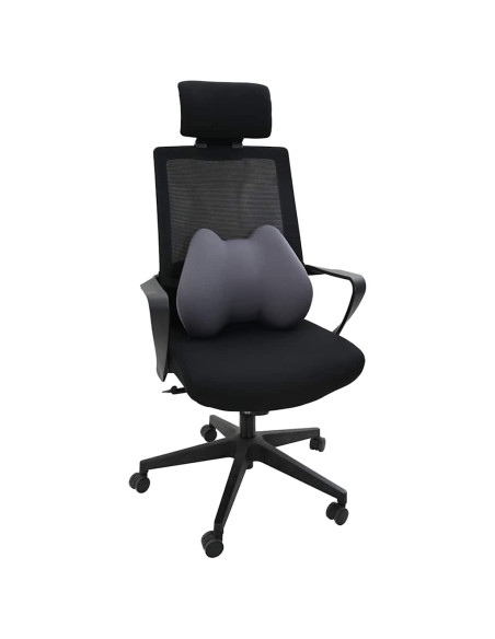 Cuscino con cuscino Grigio 42 x 32 x 14 cm Poliestere