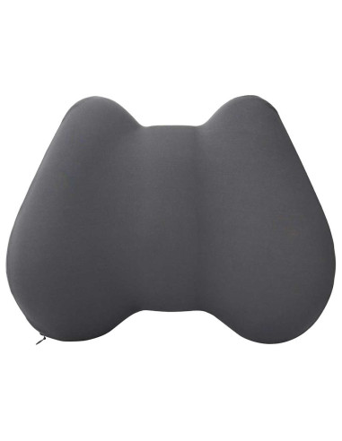 Cuscino con cuscino Grigio 42 x 32 x 14 cm Poliestere