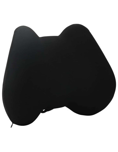 Cuscino con cuscino Regolabile Nero 42 x 32 x 14 cm Poliestere