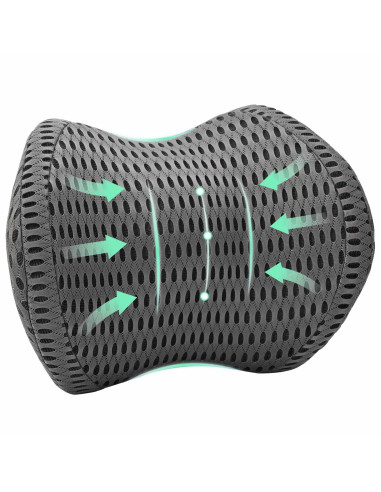 Cuscino con cuscino Grigio 31 x 23 x 14 cm Reticolo 4D