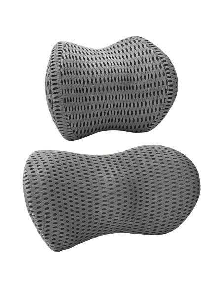 Cuscino con cuscino Regolabile 2 pcs Grigio Reticolo 4D